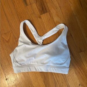 Athleta White Racerback Sports Bra like new size xxs